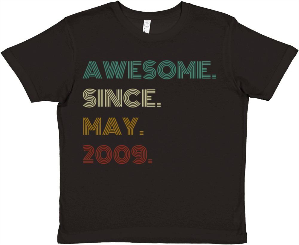 12Th Awesome Since May 2009 12 Premium Kids Crewneck T-shirt