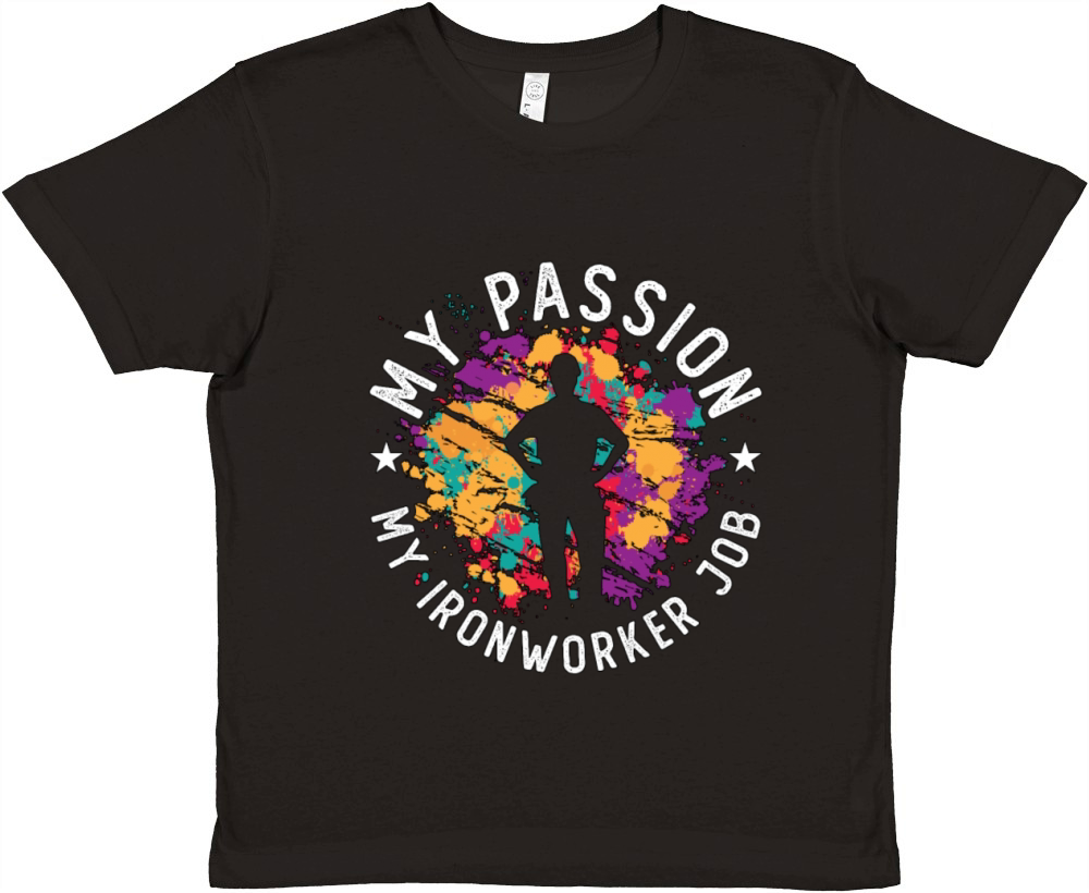 Ironworker My Passion My Ironworker Job Metalwork Premium Kids Crewneck T-shirt