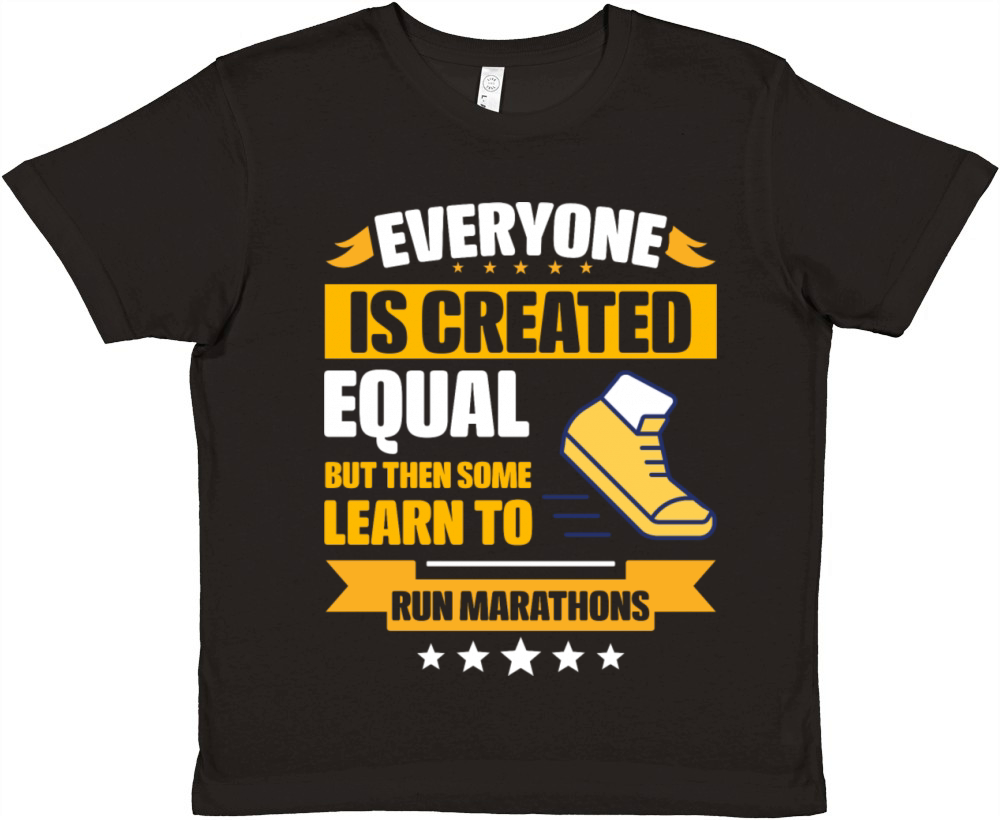 Some Learn To Run Marathons Funny Premium Kids Crewneck T-shirt