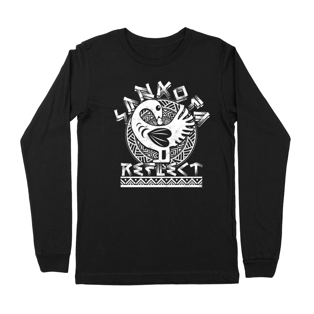 Sankofa Reflect Adinkra Black History Premium Long Sleeve