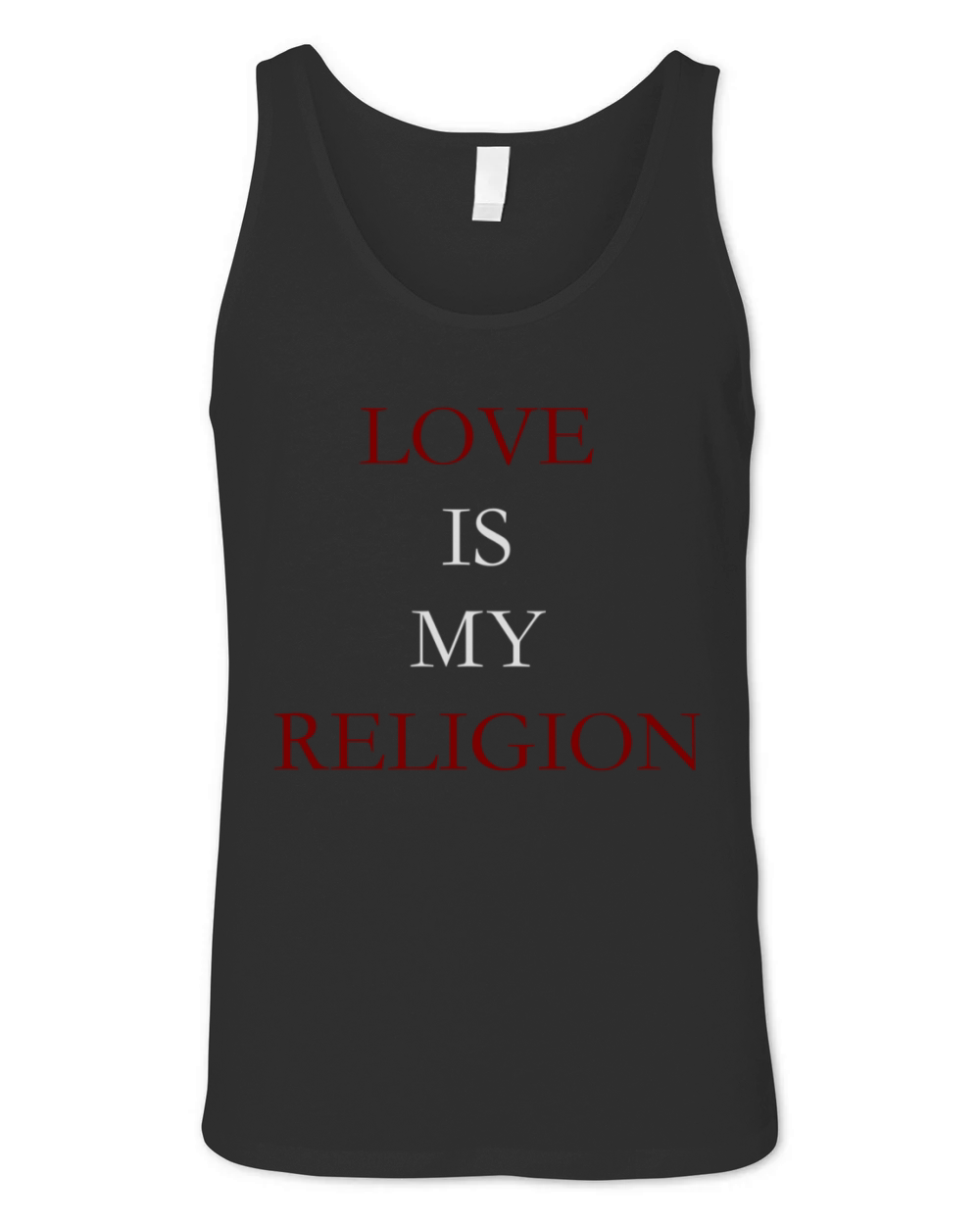 Love is my Religion Unisex Jersey Tank