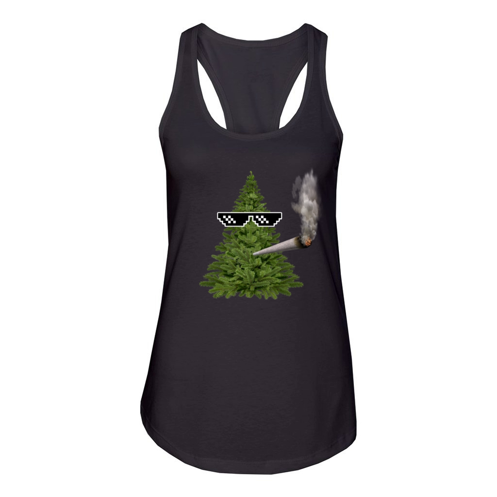 Christmas Tree - Ugly Christmas - Funny Xmas Women's Racerback Tank