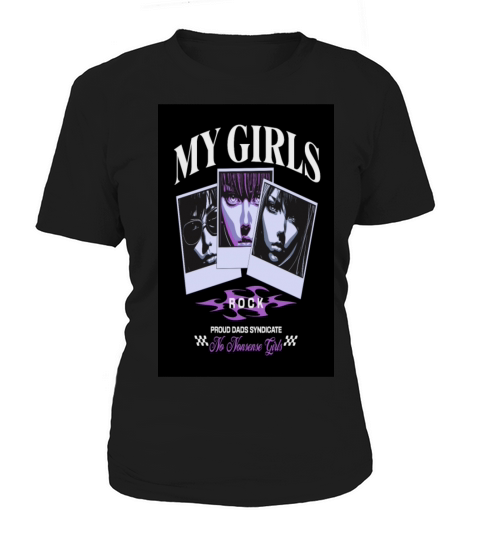 My Girls Rock Vintage Graphic Poster Women's T-Shirt