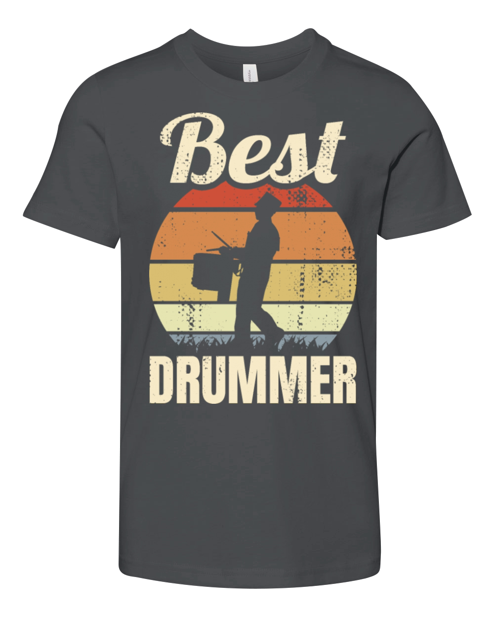 Vintage Marching Snare Youth Unisex Jersey Tee