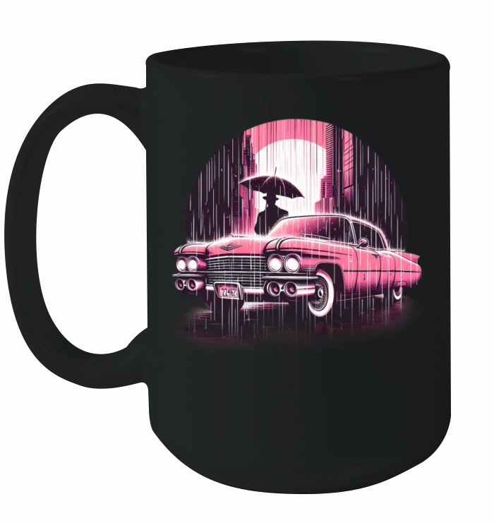 Pink cadillac Ceramic Mug