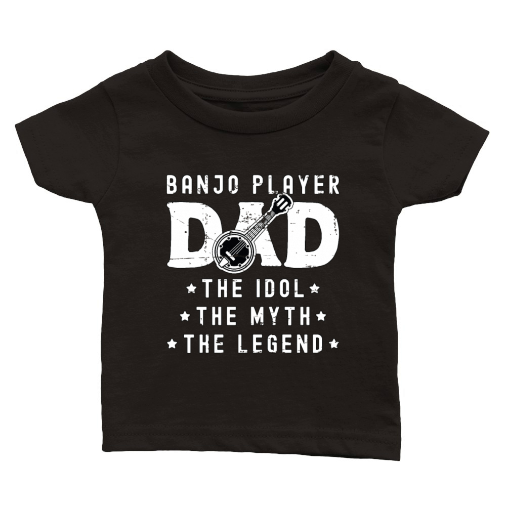 Banjo Player Dad The Idol The Musical Instrument Classic Baby Crewneck T-shirt