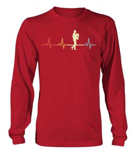 Vintage French Hornist Heartbeat Long sleeved Unisex