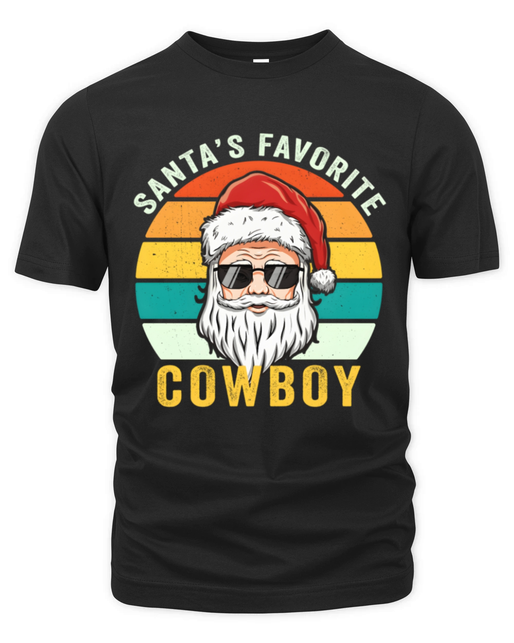 SantaS Favorite Cow Rodeo Organic Unisex T-shirt
