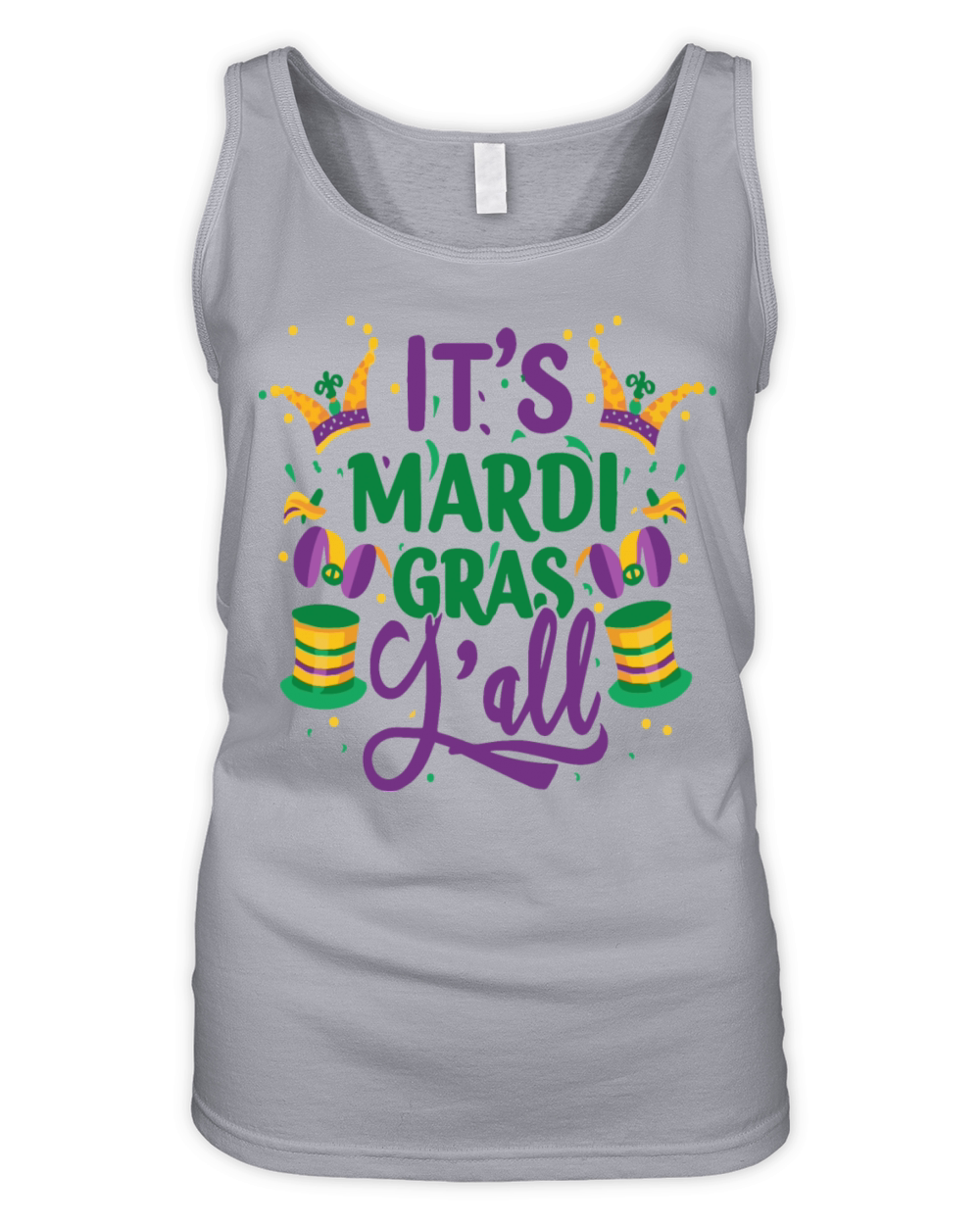 Carnival Party Funny Idea Its Mardi Gras Lovers Organic Women's Tank Top