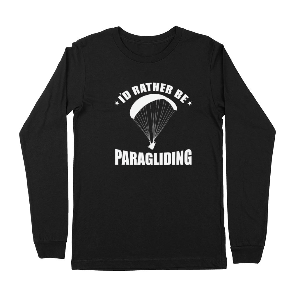 Id rather be Paragliding Extreme Sport Premium Long Sleeve