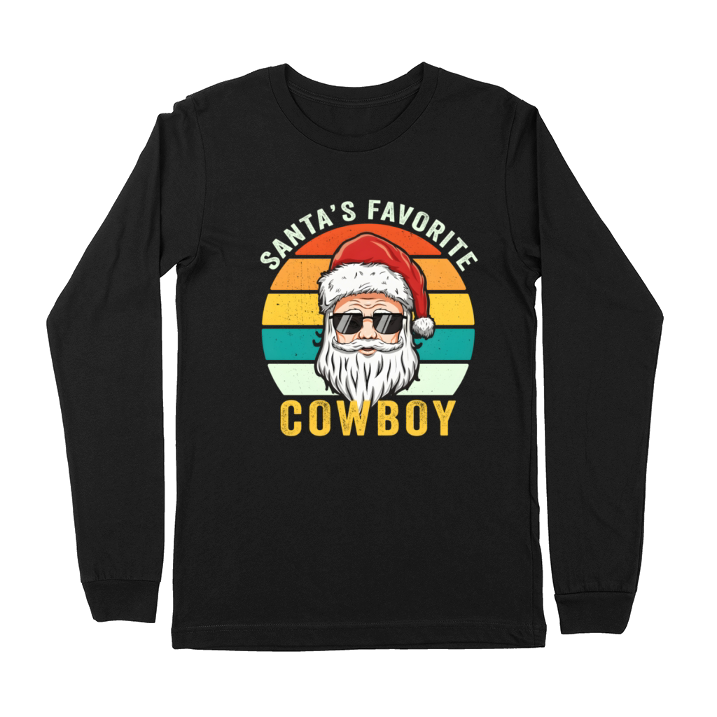 SantaS Favorite Cow Rodeo Premium Long Sleeve