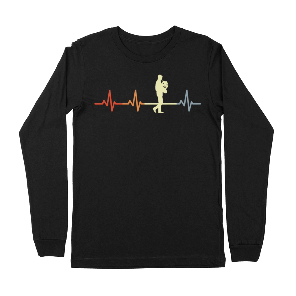 Vintage French Hornist Heartbeat Premium Long Sleeve