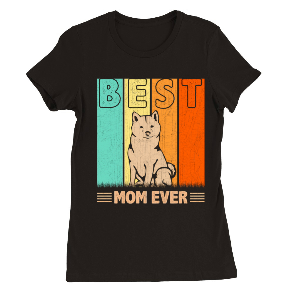 Best Shiba Inu Dog Mom Ever Mama MotherS Day Premium Womens Crewneck T-shirt