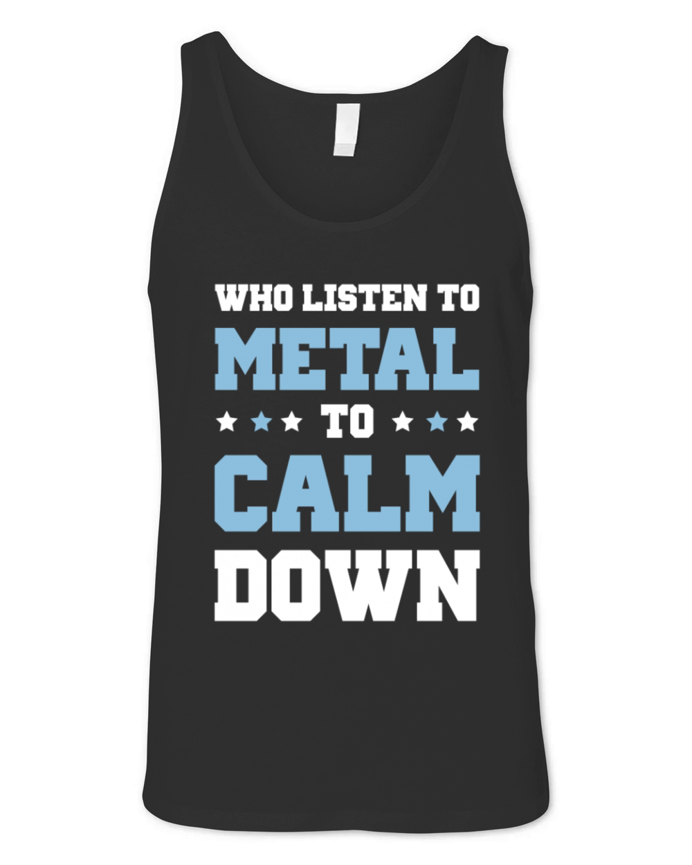metal calm down Unisex Jersey Tank