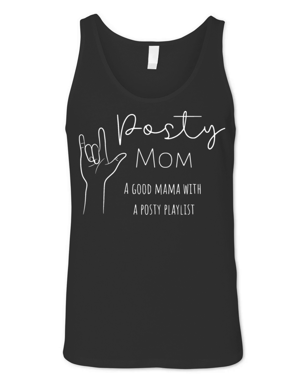 Posty Moma Good Mama With A Posty Playlist Unisex Jersey Tank