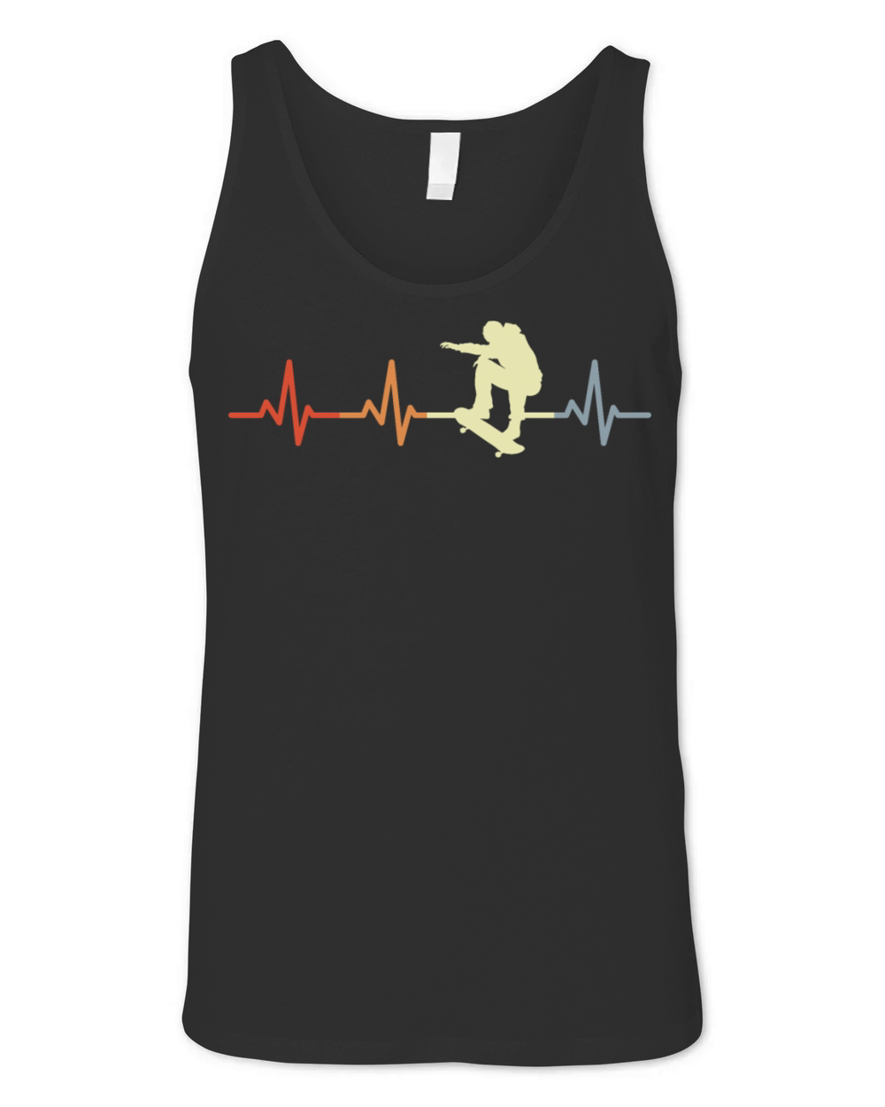 Vintage Skater Pulse Line Unisex Jersey Tank