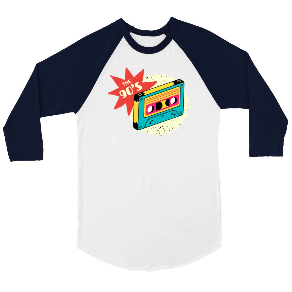 90s Unisex ¾ sleeve Raglan T-shirt