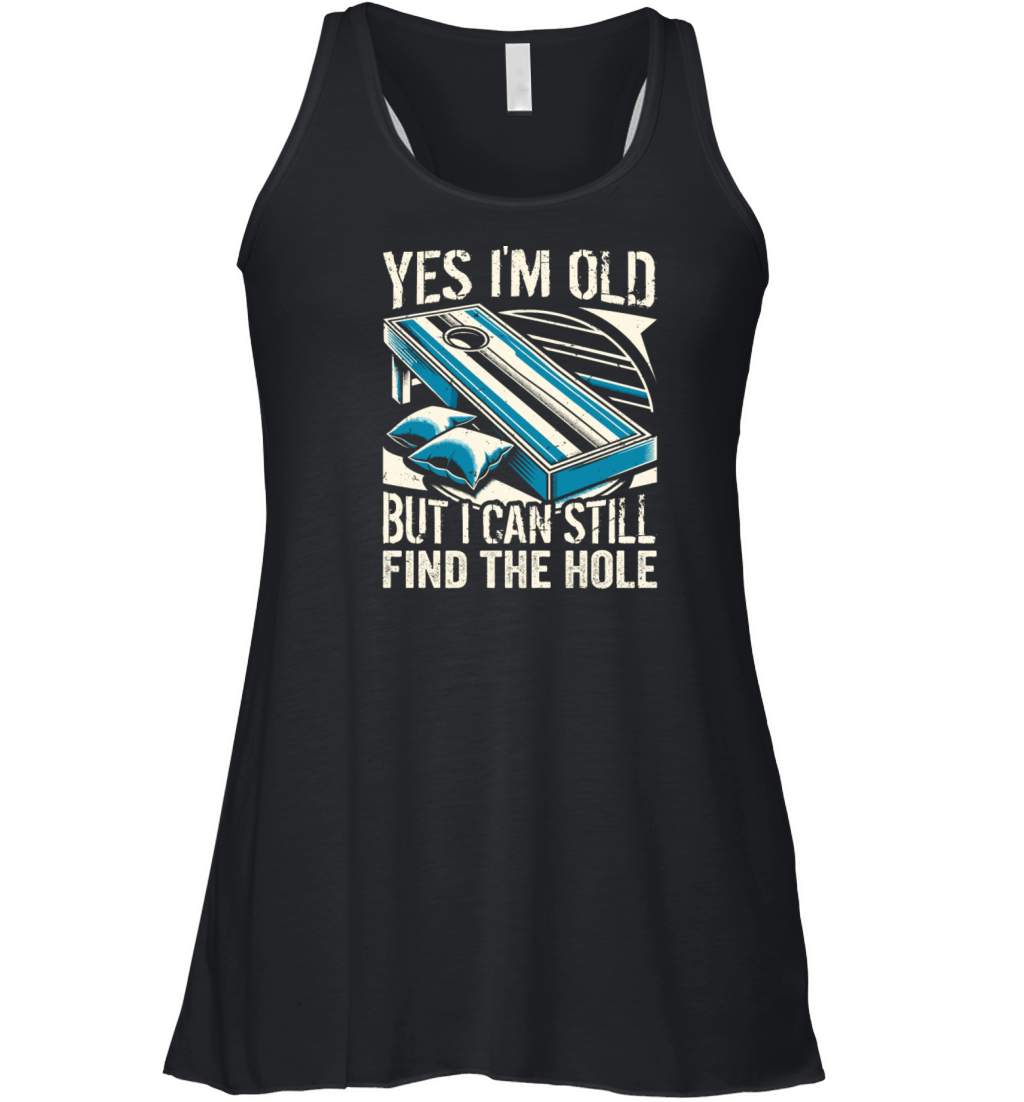 Grandpa Cornhole Senior Saying - Yes Im Old But Women's Flowy Tank Top