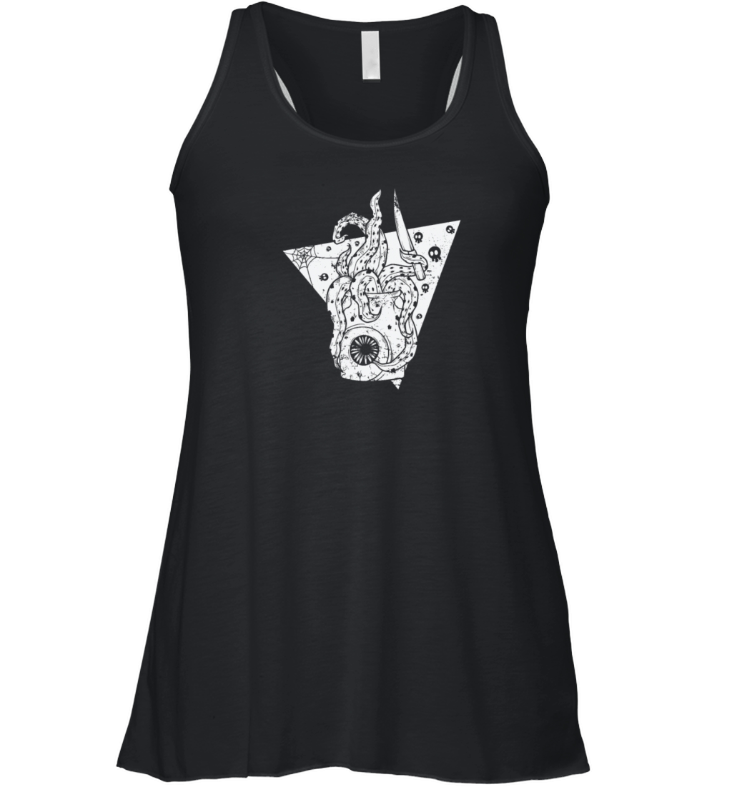 Horror Gothic creepy Melancholy Women's Flowy Tank Top