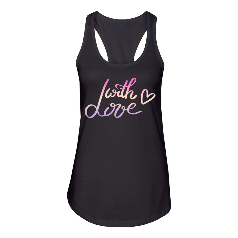 WITH LOVE Women's Racerback Tank