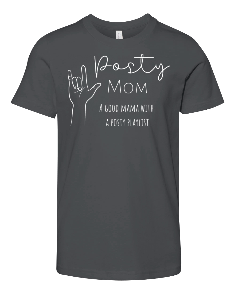 Posty Moma Good Mama With A Posty Playlist Youth Unisex Jersey Tee