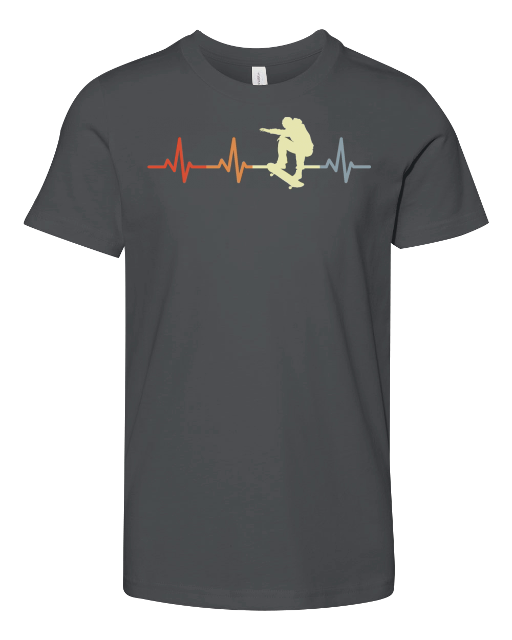 Vintage Skater Pulse Line Youth Unisex Jersey Tee