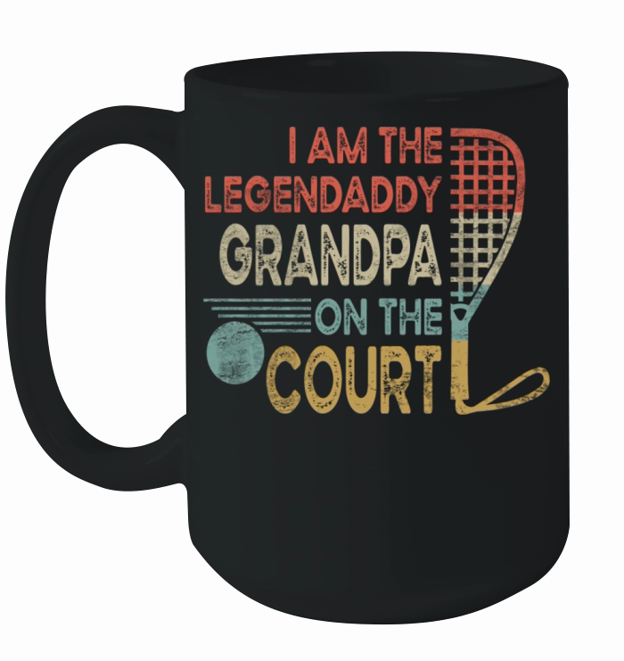Retro Racquetball Gandpa Ceramic Mug