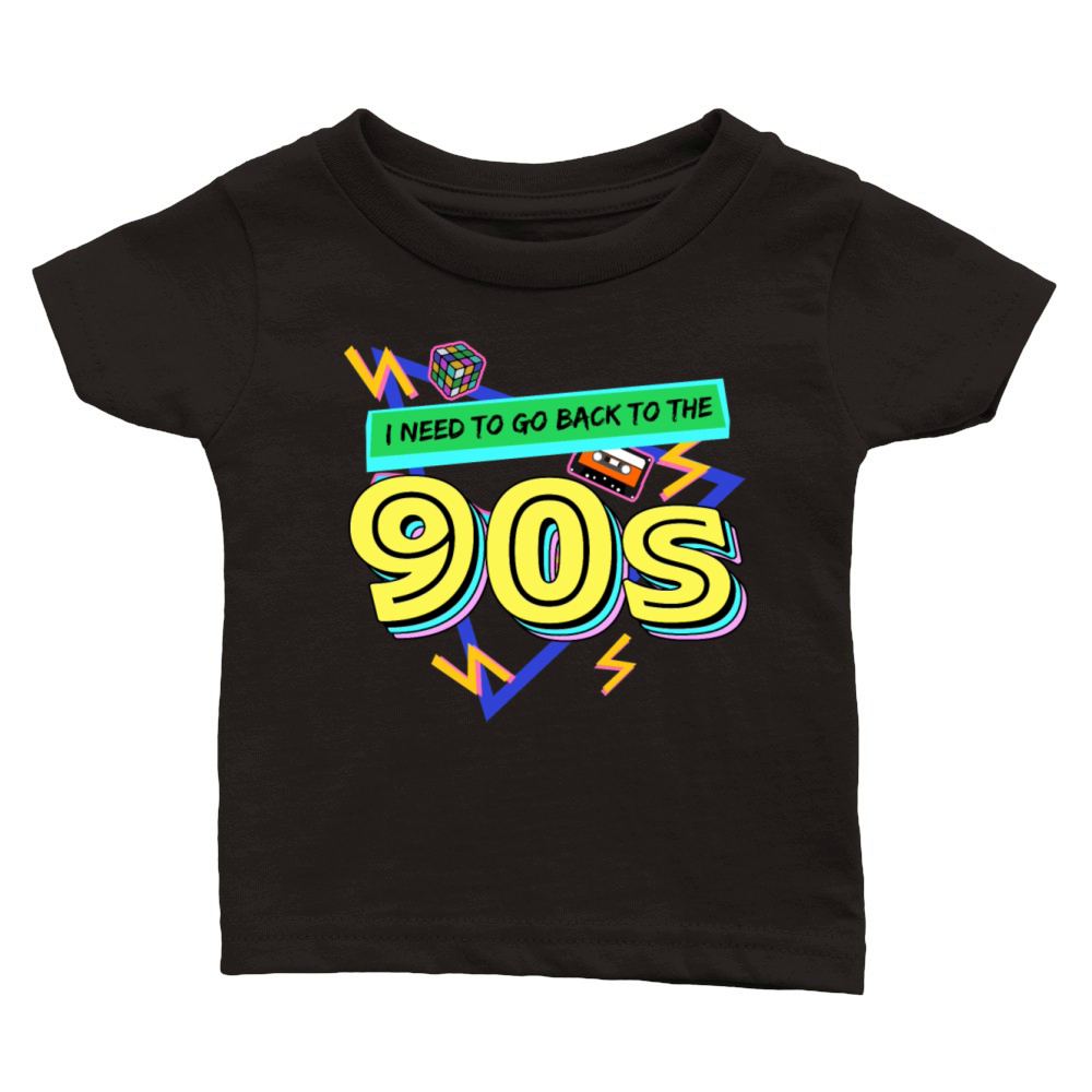 1990 Party 90s Retro Classic Baby Crewneck T-shirt