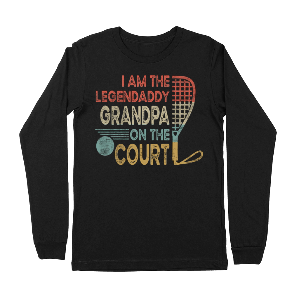 Retro Racquetball Gandpa Premium Long Sleeve