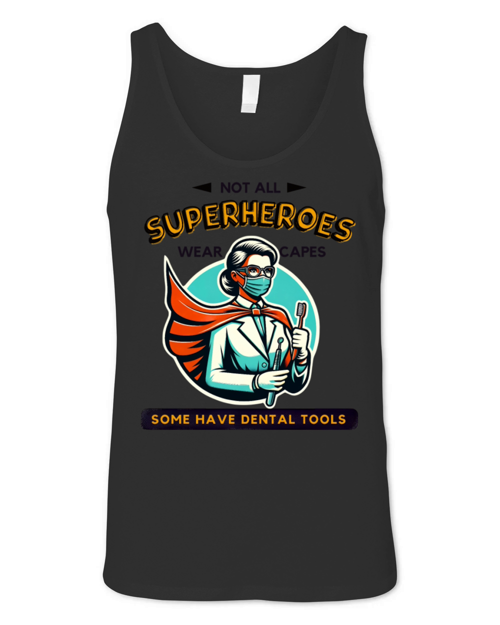 Female Dentist Superhero - Empowering Unisex Jersey Tank