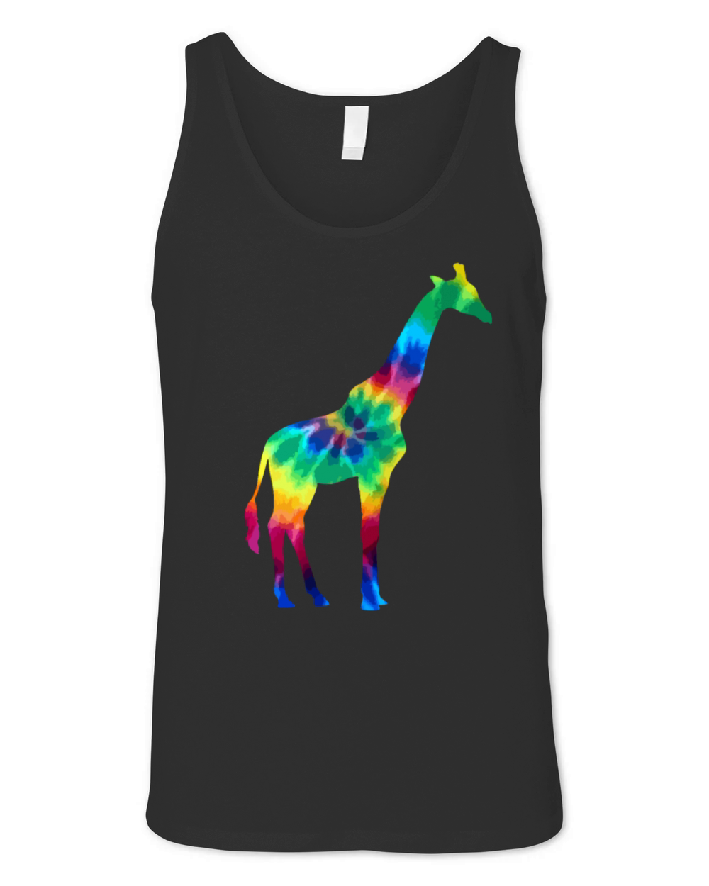 Giraffe Tie Dye Animal Gift Unisex Jersey Tank
