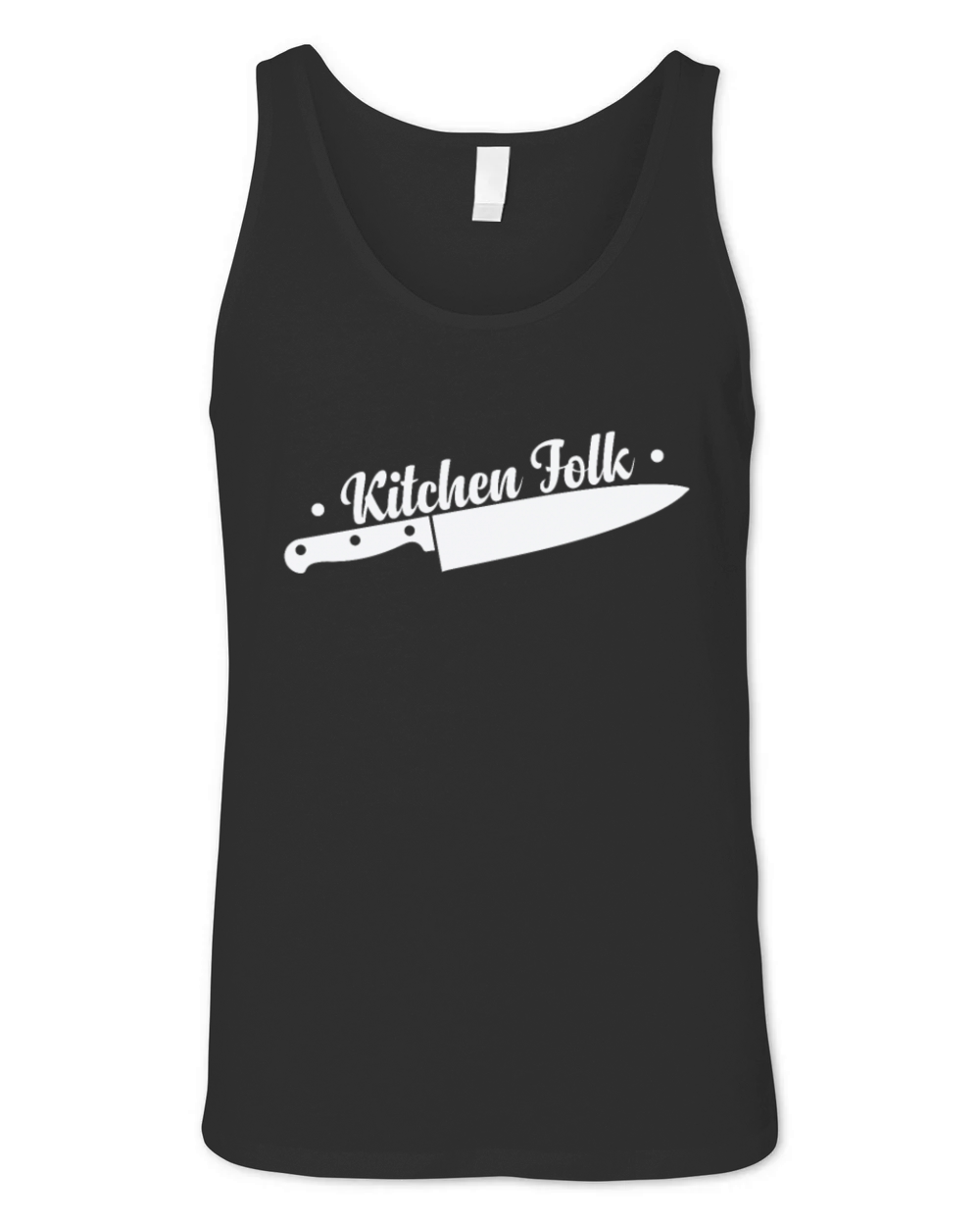 Kitchen Folk Kitchen Knife Cook Hobby Food Unisex Jersey Tank