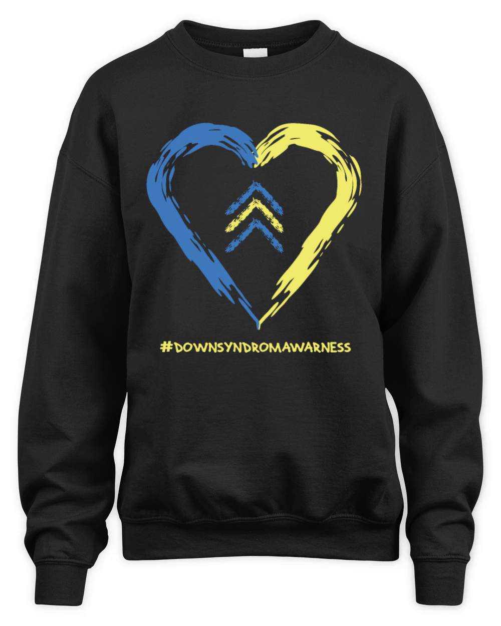 Down Syndrome Rules - Down Syndrome Day Unisex Premium Crewneck Sweatshirt