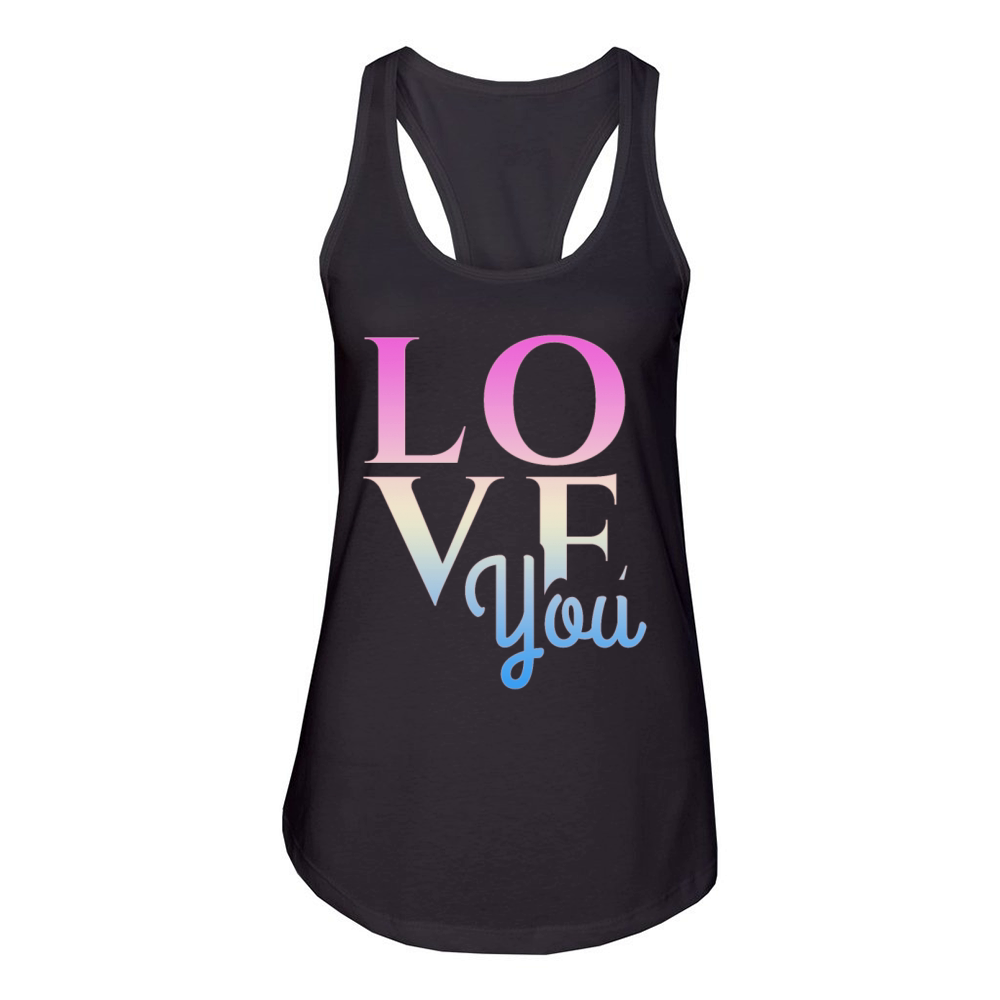 love you Women's Racerback Tank