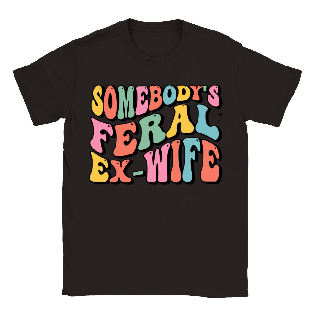 somebodys feral ex-wife Classic Kids Crewneck T-shirt