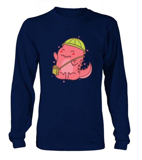 Dino with Handbag Dinosaur Age Long sleeved Unisex