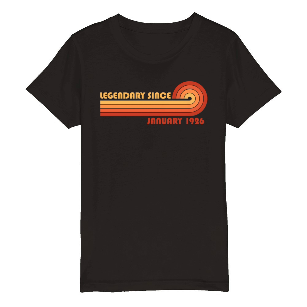 Legendary Since January 1926 Organic Kids Crewneck T-shirt