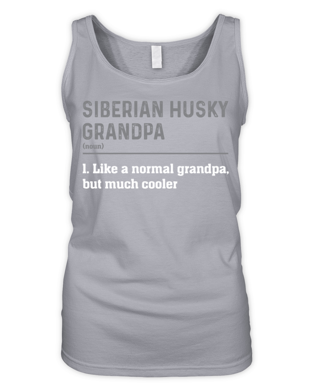 Dog Siberian Husky Grandpa Definition Organic Women's Tank Top