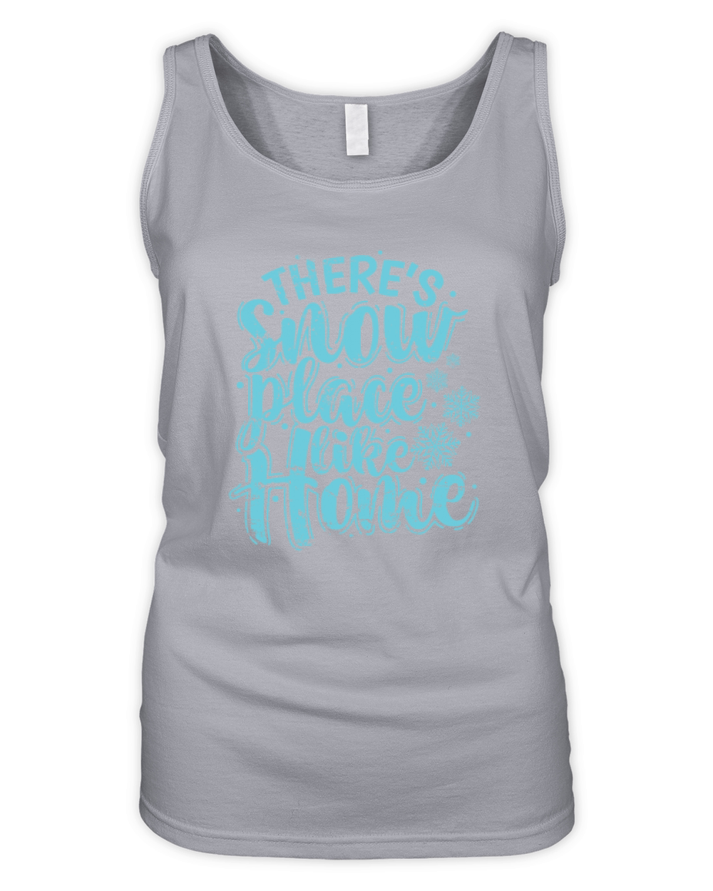 Theres Snow place like Home Winter Tobogganing Organic Women's Tank Top