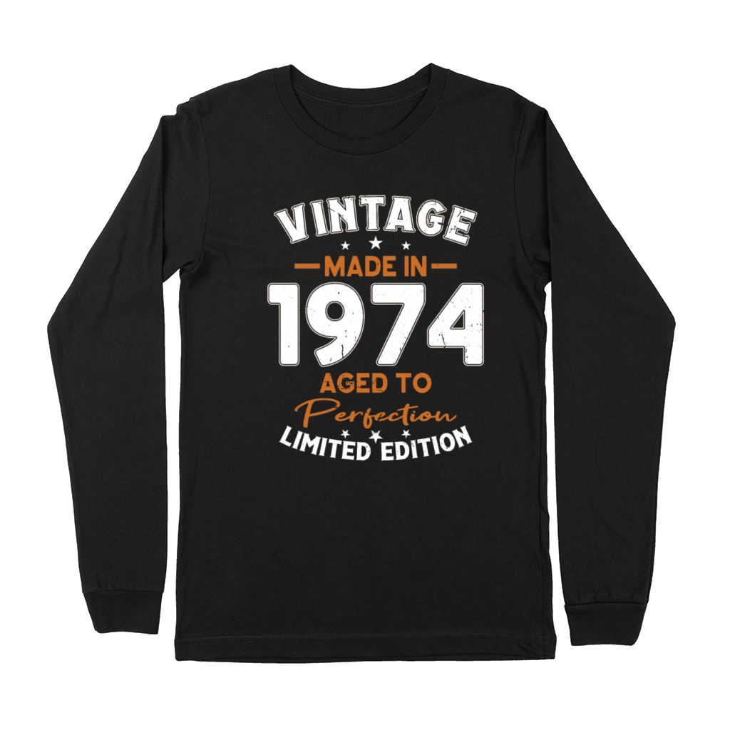 50th birthday vintage 1974 made in 1974 Premium Long Sleeve