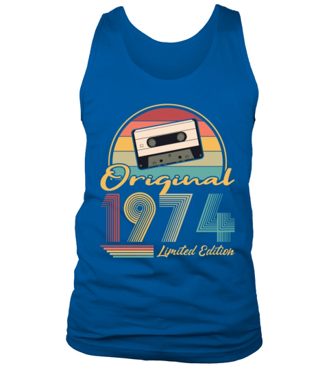 50th birthday vintage 1974 original 1974 Tank Top Unisex