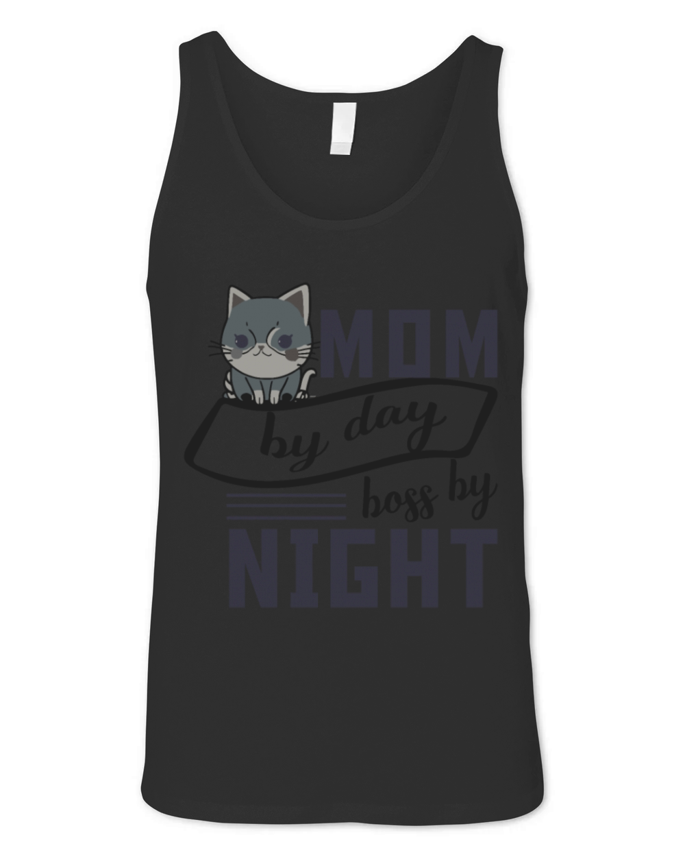Mom By Day Boss By Night Unisex Jersey Tank