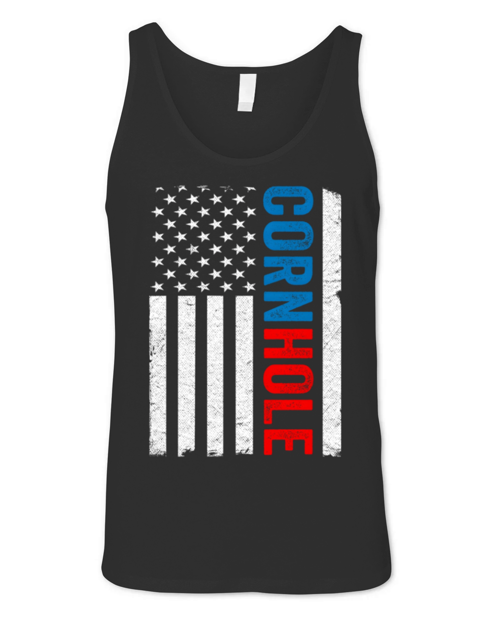 Us American Flag Corn Hole Bean Bag Toss Player Co Unisex Jersey Tank