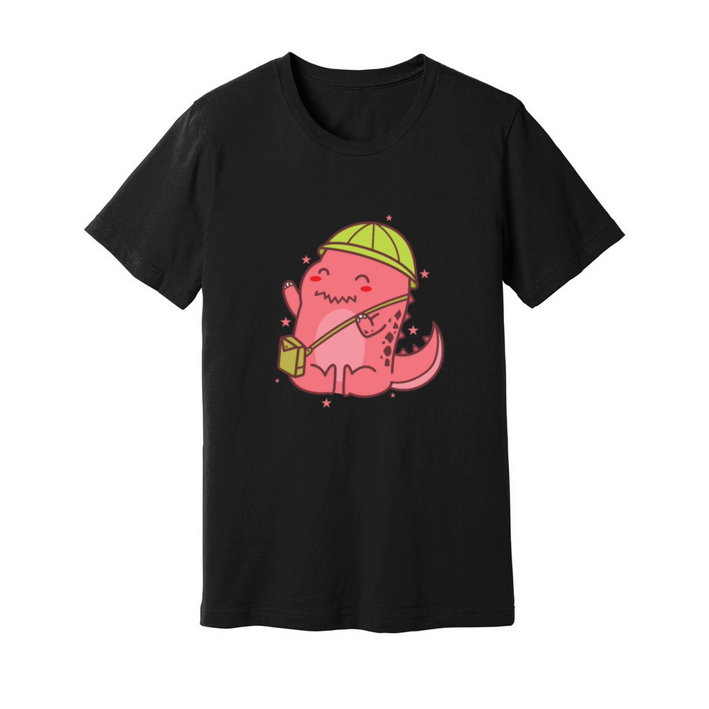 Dino with Handbag Dinosaur Age Unisex Jersey Tee