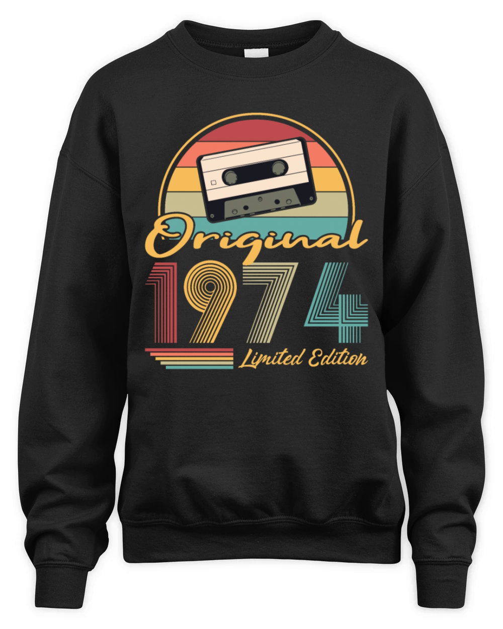 50th birthday vintage 1974 original 1974 Unisex Premium Crewneck Sweatshirt