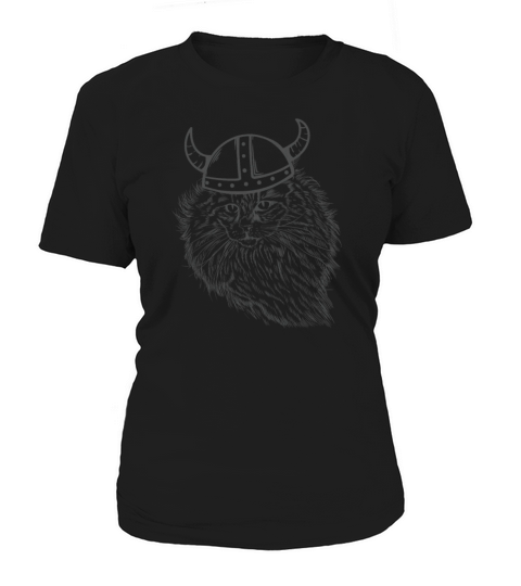 Norwegian Forest Cat with Viking Helmet Women's T-Shirt