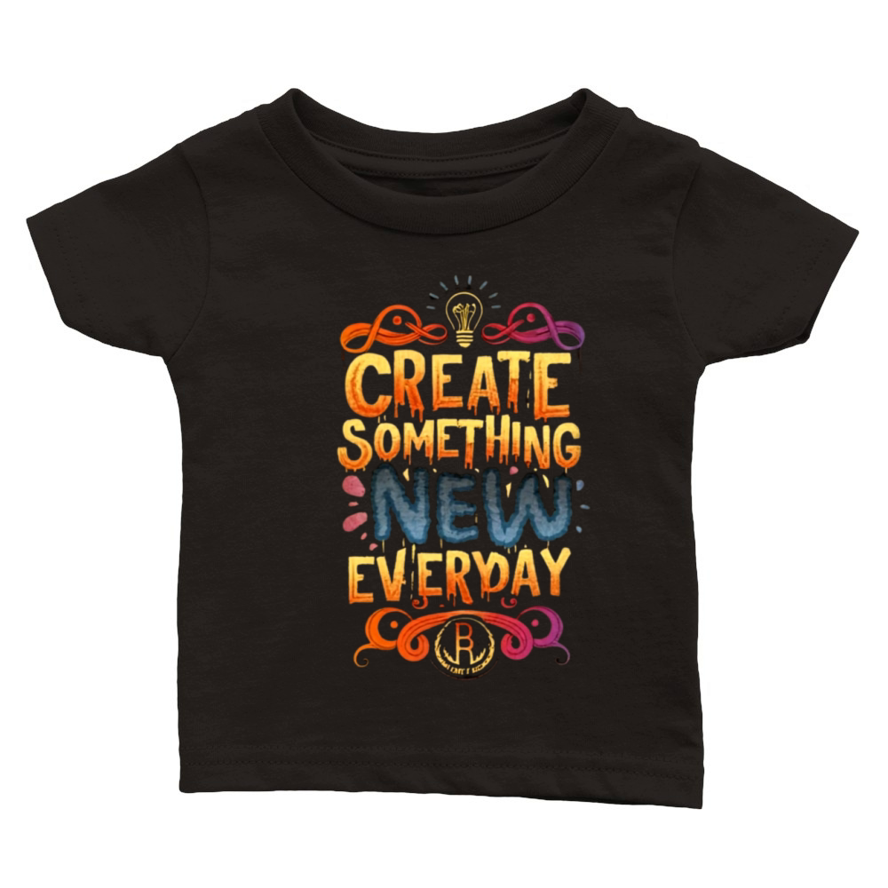 CREAT SOMETHING NEW EVERYDAY Classic Baby Crewneck T-shirt