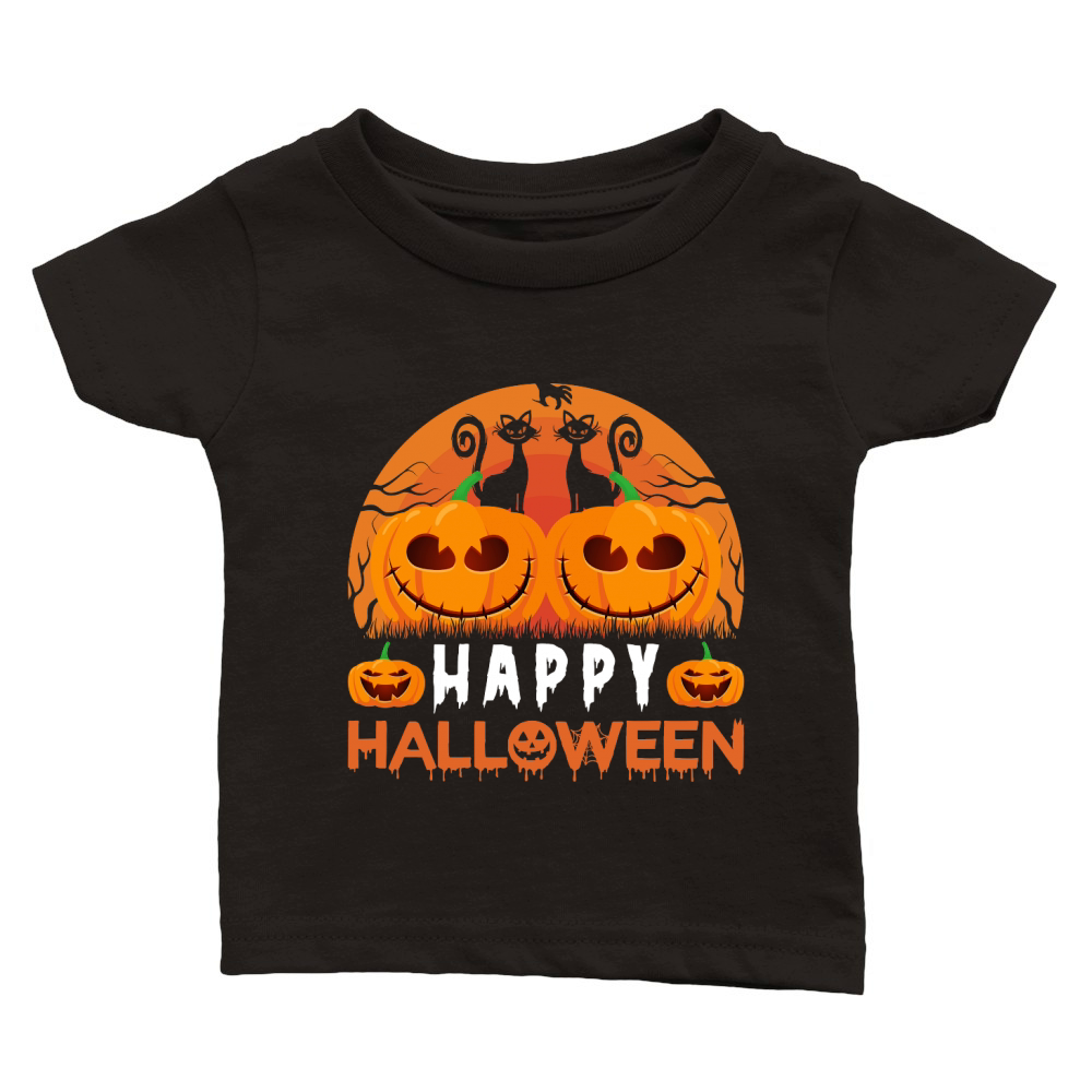 happy halloween cat Classic Baby Crewneck T-shirt