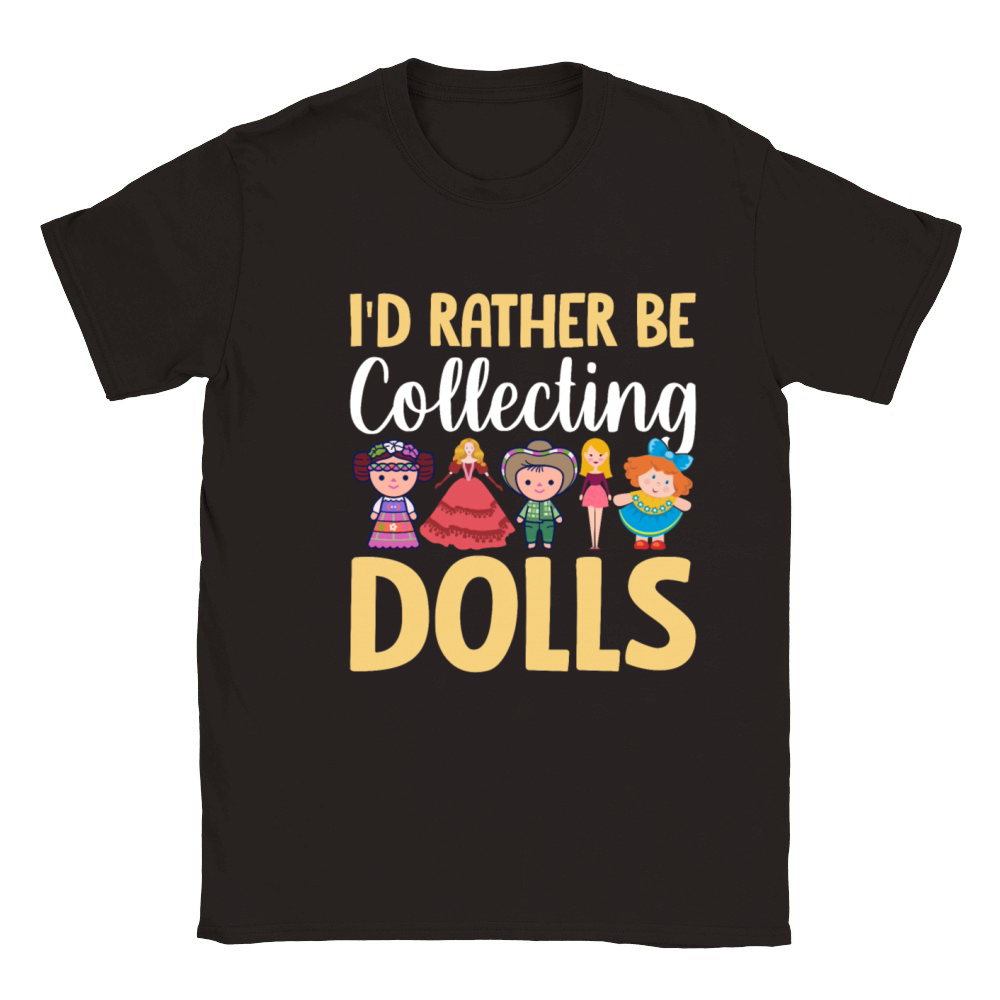 Collectible Doll Porcelain Doll Antique Doll Lover Classic Kids Crewneck T-shirt