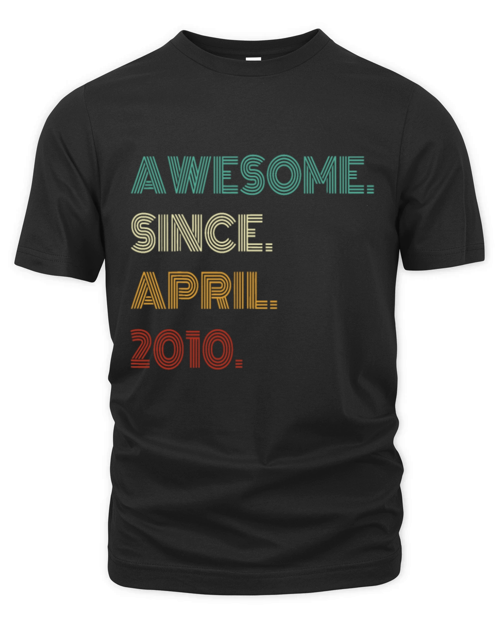 13 Years Old Awesome Since April 2010 13th Birthda Organic Unisex T-shirt